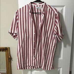Men's Striped Short Sleeve Shirt